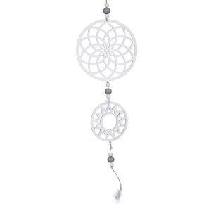 Висяща декорация - Ловец на сънища - дървен - 68 см.