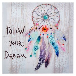 Декоративна картина - Ловец на сънища - 30 х 30 см.