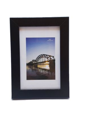 Рамка за снимка - дървена - черна - 10 x 15 см.