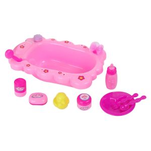 Светеща вана за кукли с аксесоари