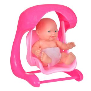 Кукла бебе - с розова люлка