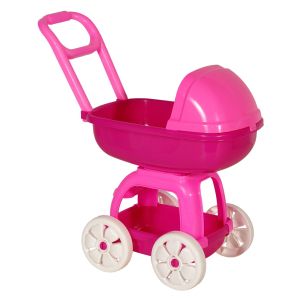 Количка за кукла бебе - цикламена