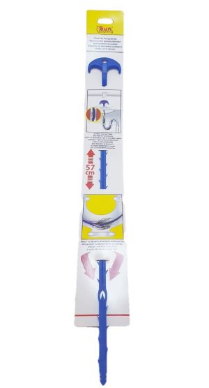 Пластмасово приспособление за отпушване на канали - 57 см.