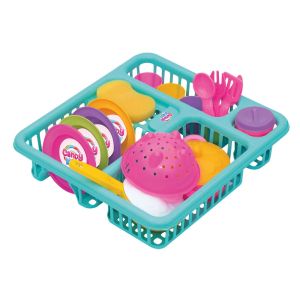 Сушилник за чинии + аксесоари - 21 части