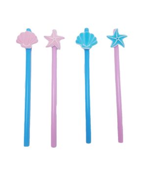 Сламки - миди и морски звезди - 4 бр.