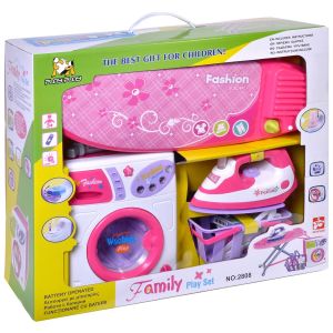 Детски комплект за пране и гладене - със звук и светлина