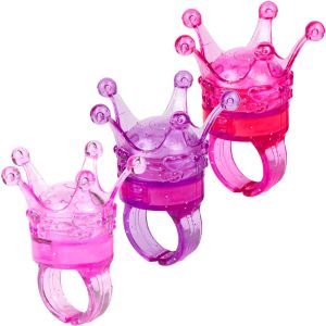 Детски пръстен - корона - с гланц за устни - 3 бр.