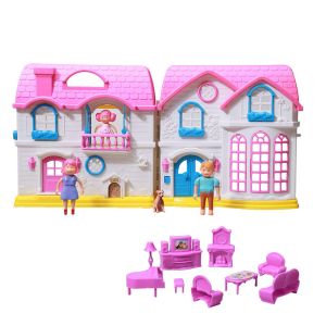 Къща за кукли - със звук и светлини + фигурки