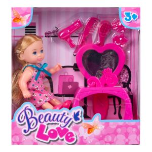 Детски комплект - кукла с тоалетка