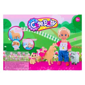 Кукла с кученца - 12 см.