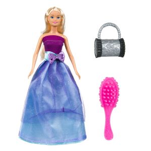 Кукла - манекен - синьо и лилаво + аксесоари - 30 см.