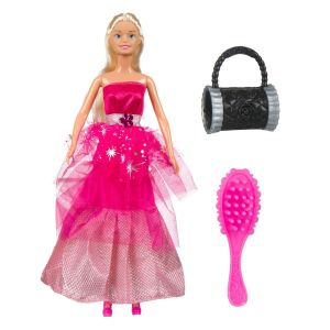 Кукла - манекен - цикламена рокля + аксесоари - 30 см.