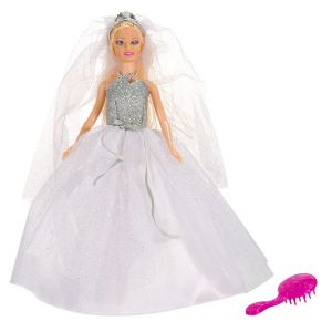 Кукла - булка - с воал + четка за коса - 30 см.