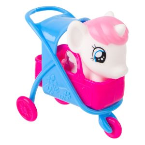 Пони - бяло - с количка