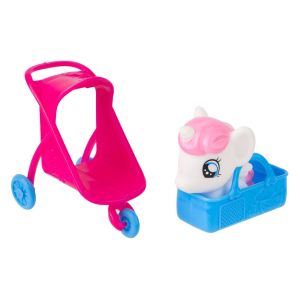 Пони - бяло - с количка