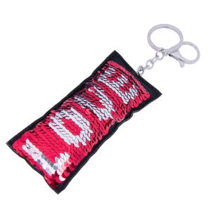 Ключодържател - магически пайети - LOVE