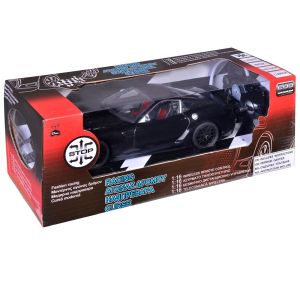 Състезателен автомобил - черен - с дистанционно управление