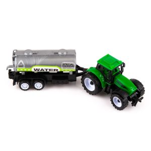 Трактор - зелен - с ремарке - 3 вида