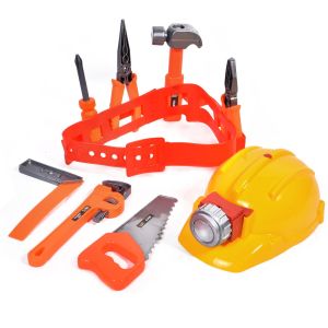 Детски колан с инструменти и каска със светлина