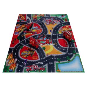 Комплект - пожарни коли + килимче