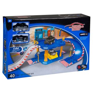 Комплект - полицейски гараж с автомобили