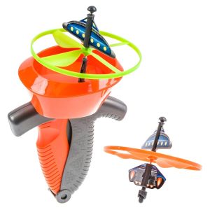 Играчка - летяща чиния - с изстрелвач