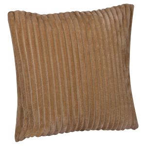 Калъфка за декоративна възглавница - кафява - релефна - 45 х 45 см.