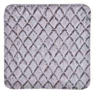 Калъфка за декоративна възглавница - бежови ромбоиди - релефна - 40 х 40 см.