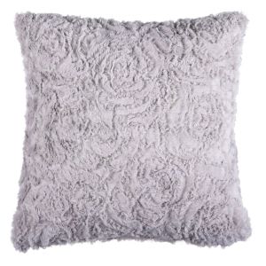 Калъфка за декоративна възглавница - сива - релефна - 40 х 40 см.