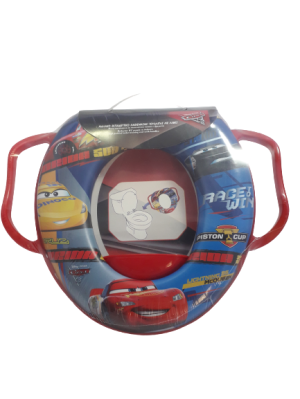 Детска седалка за тоалетна - CARS - с дръжки