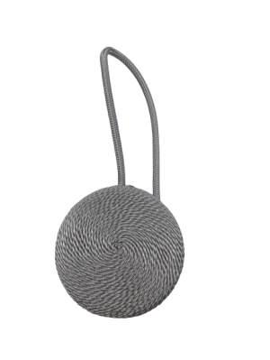 Декоративен аксесоар за пердета и завеси - сив - магнит