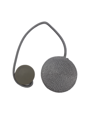 Декоративен аксесоар за пердета и завеси - сив - магнит