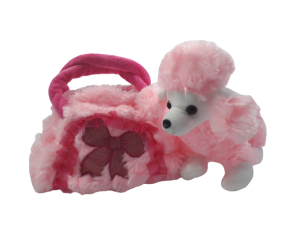 Плюшено кученце с чантичка