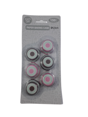 Форми за мъфини - розови и кафяви - 150 бр.