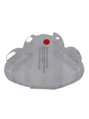 Ъглова поставка за баня - пластмасова - 15 х 4 см.