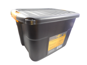 Кутия за съхранение - черна - пластмасова - 42 л.