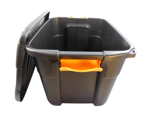 Кутия за съхранение - черна - пластмасова - 42 л.