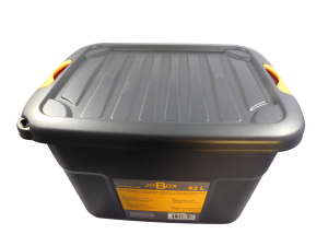 Кутия за съхранение - черна - пластмасова - 42 л.