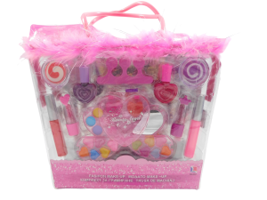 Детски комплект гримове - с розова чантичка