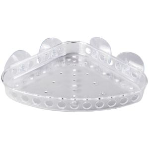 Ъглова поставка за баня - пластмасова - 15 х 4 см.