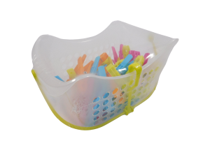 Кошница + щипки за пране - 40 бр.