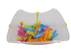 Кошница + щипки за пране - 40 бр.