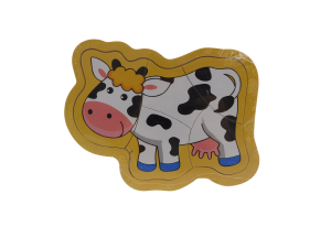 Пъзел - дървен - Крава - 5 части