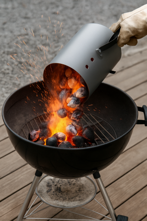 Кофа за разпалване на дървени въглища до 2 кг.