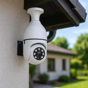 Безжична Панорамна Камера - Лампа - 360 градуса - 7.5 x 16 cм.