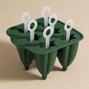 Силиконови форми за сладолед - Зелени х 6 бр 