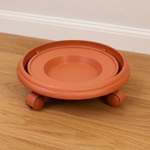 Чиния за саксия с колелца - голяма (до 40 л.)