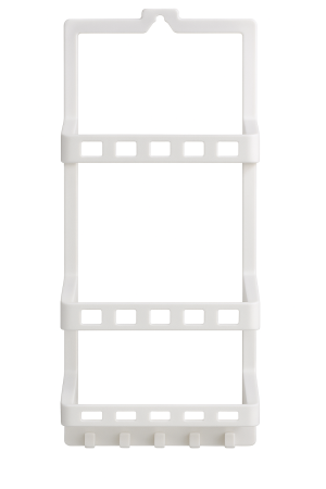 Пластмасов рафт за баня с вендузи на 3 нива - 27 x 12 x 63 см.