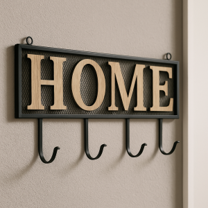 Закачалка с надпис HOME - 47.5  19 см.