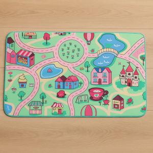 Килим за детска стая за момиче - 150 x 100 см.